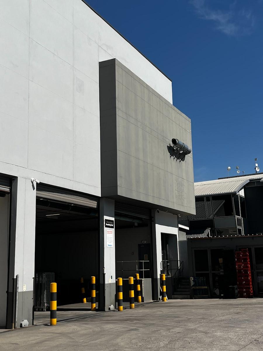 Industrial warehouse structure exterior - representative of the warehouse and factory construction standard Tayyab Builders builds to in Multan